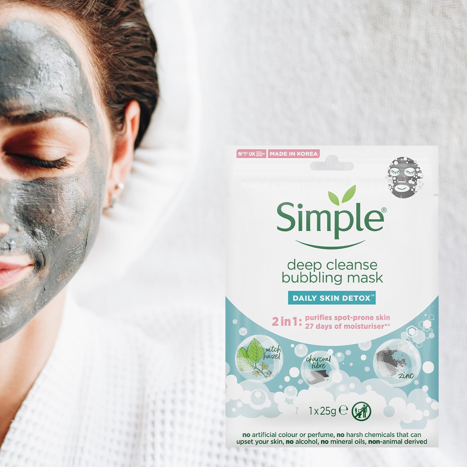 10x Bubble Mud Sheet Mask with Charcoal & Zinc