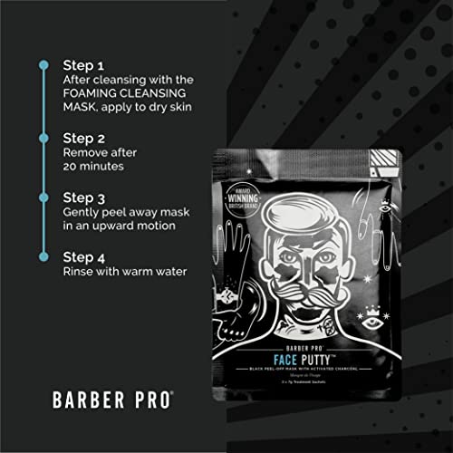 Activated Charcoal Peel Off Mud Mask | Barber Pro