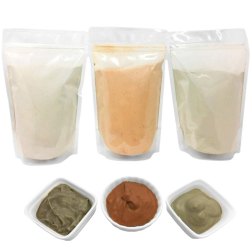 Clay Mask Trio: Kaolin, Bentonite, Rhassoul