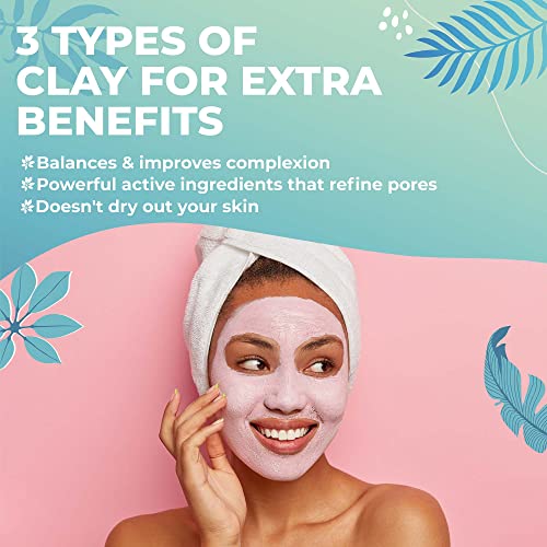 Vera Pink Clay Mask & Brush - Acne Healing