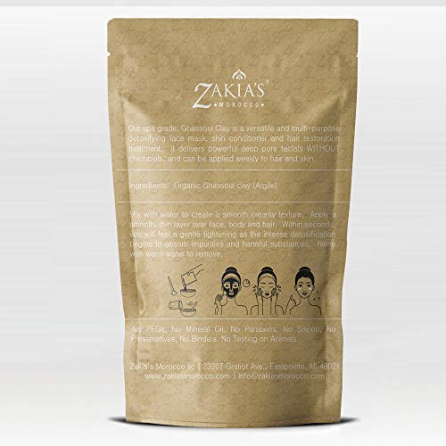 Organic Moroccan Ghassoul Clay Mask - 8 Oz