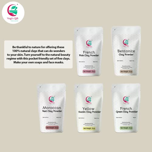 Yogi's Gift Clay Variety Pack - 5 types, 8oz each