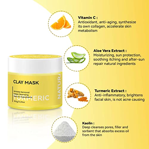 Turmeric & Vitamin C Clay Mud Mask