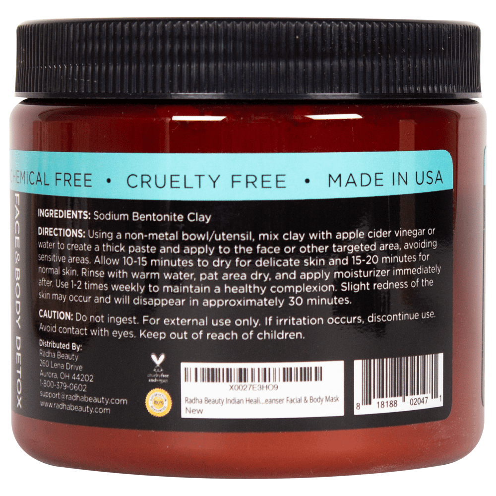 Pure Indian Bentonite Clay Mask - 1lb