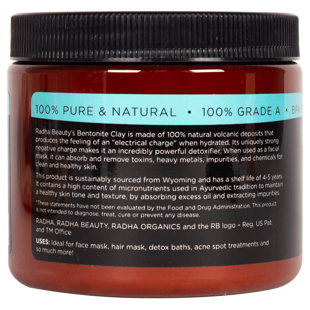 Pure Indian Bentonite Clay Mask - 1lb