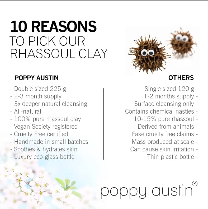 Rhassoul Clay for Hair & Face - Natural & Cruelty-Free