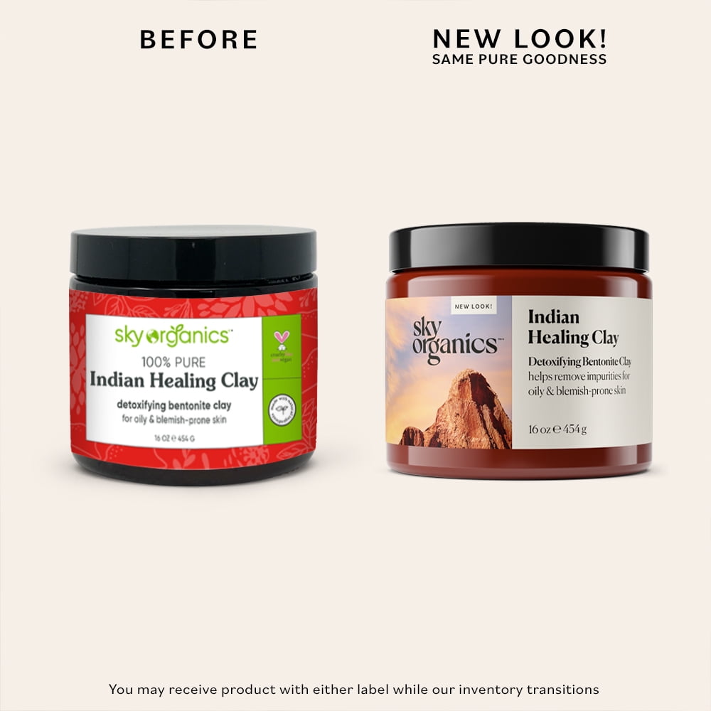 Sky Organics Bentonite Clay Mask, 16 oz