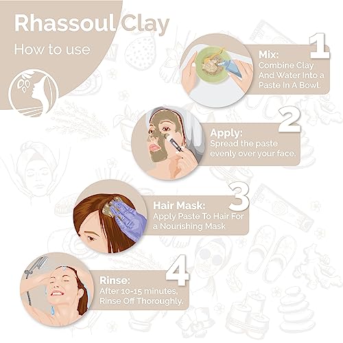 Moroccan Rhassoul Clay for Skin and Hair