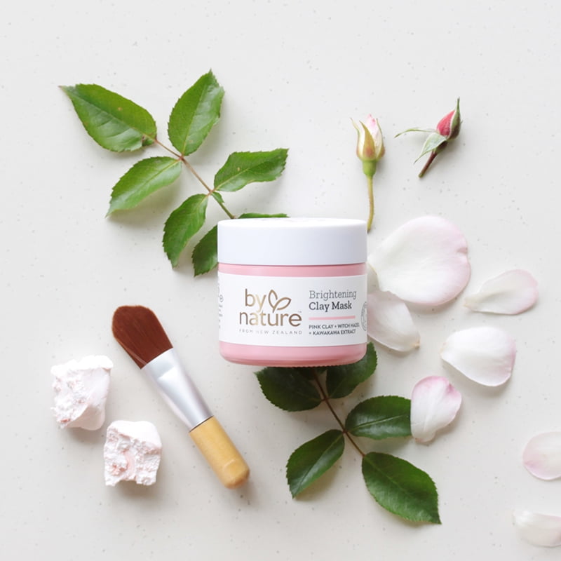 Pink Clay + Bentonite Face Mask with Applicator