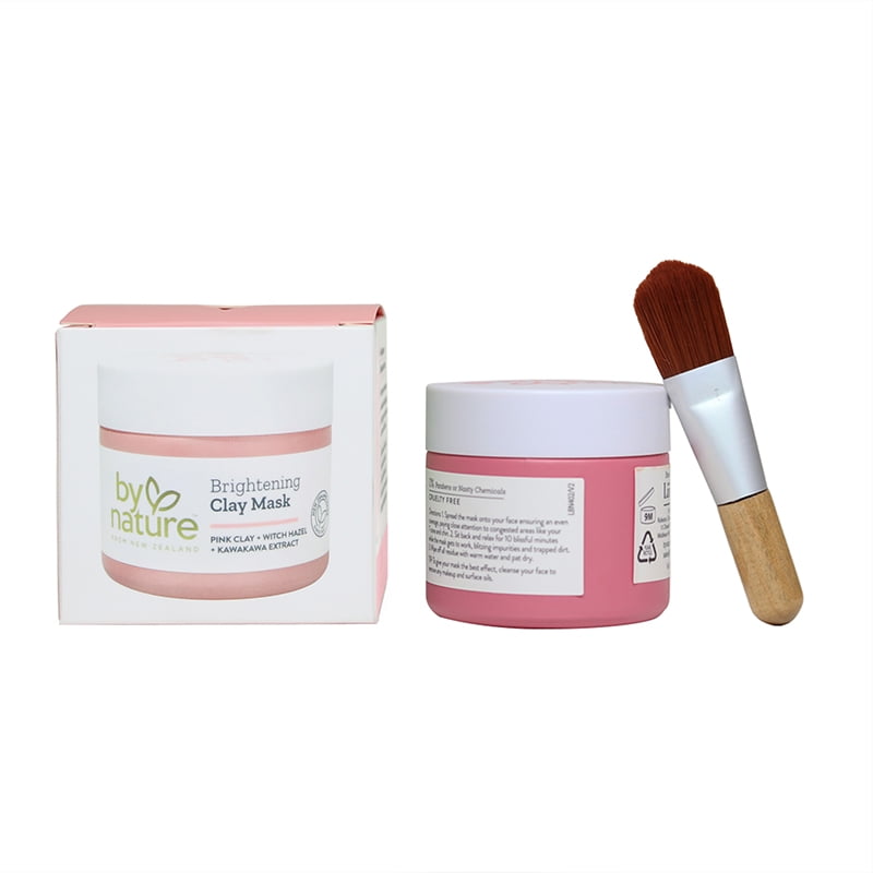 Pink Clay + Bentonite Face Mask with Applicator