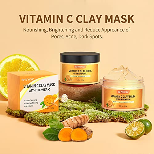 Turmeric Vitamin C Clay Mask, 5.29 Oz
