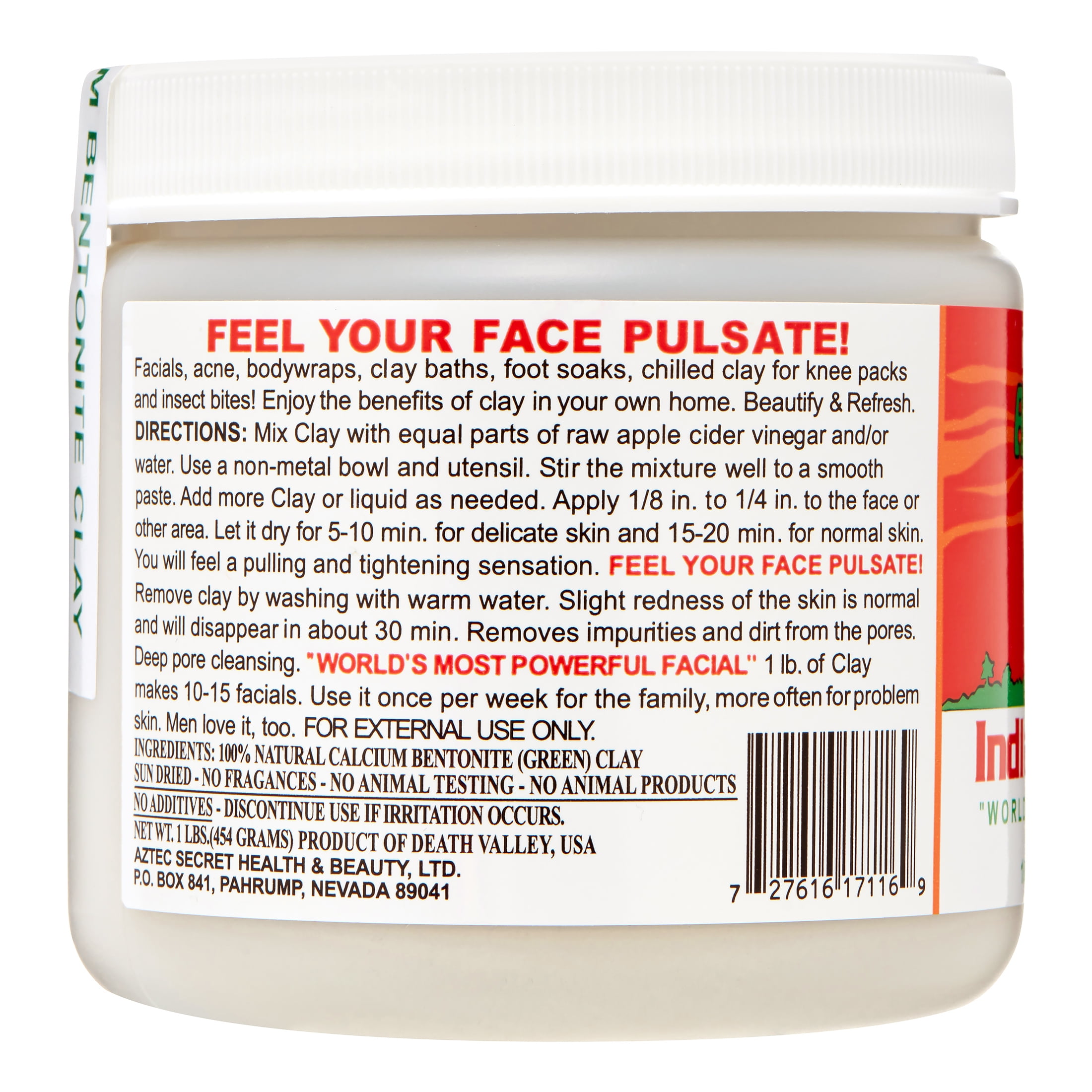 Calcium Bentonite Mud Mask - 1lb