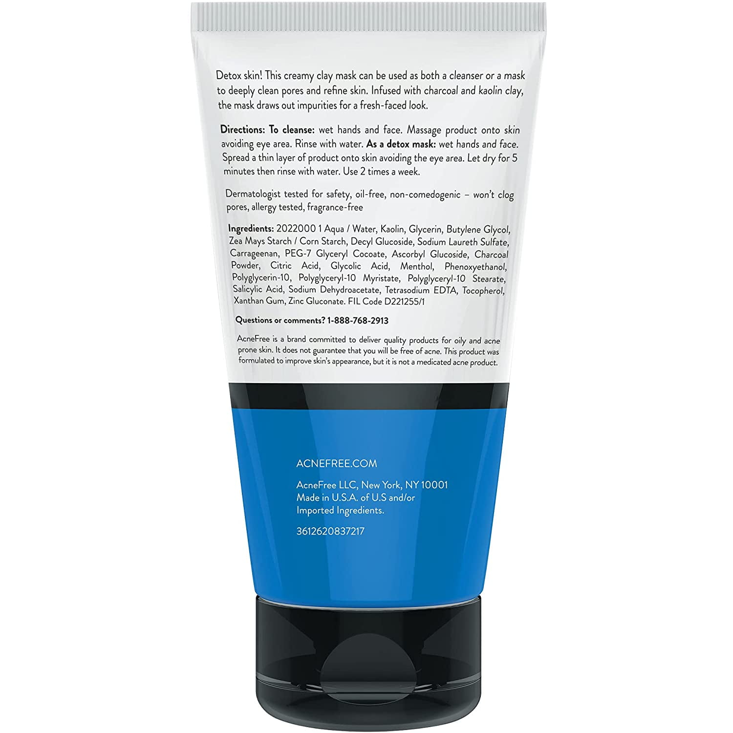 AcneFree Kaolin Clay Detox Mask, 5 fl oz