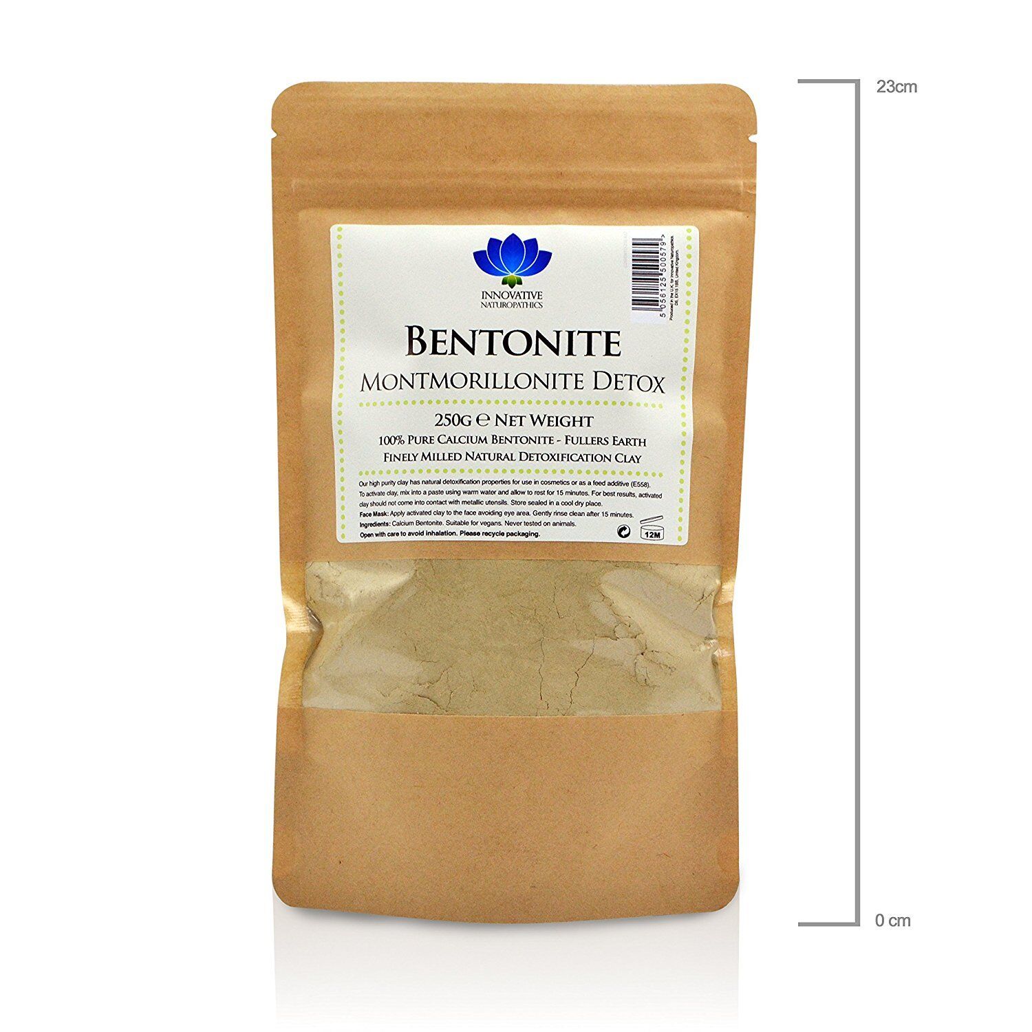 Pure Bentonite Clay Mask Powder - 250g