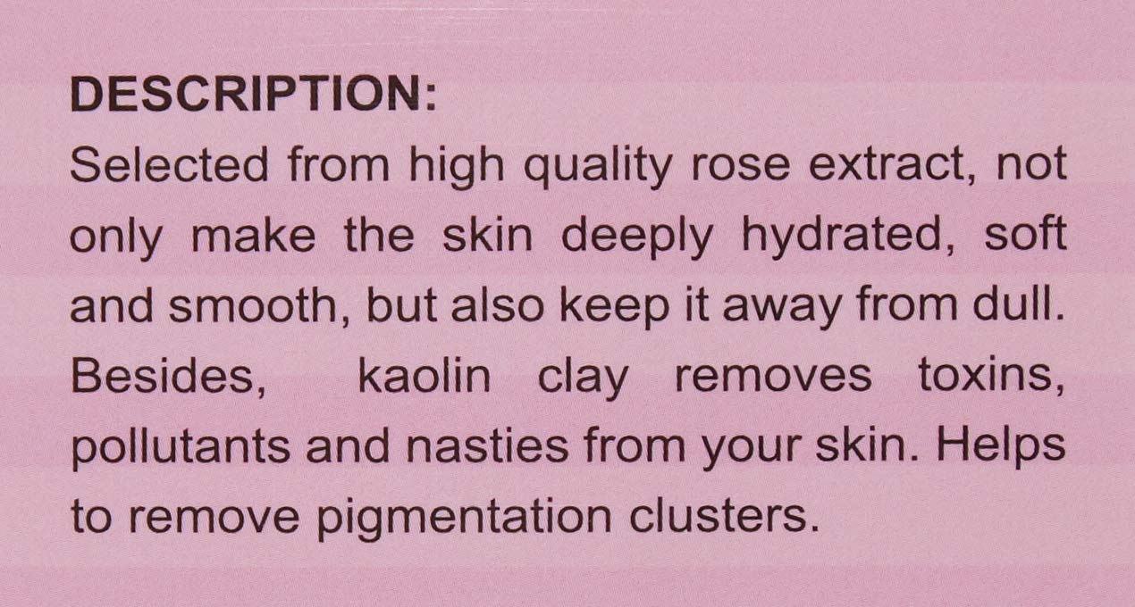 Pink French Rose Clay Facial Mask for All SkinTypes