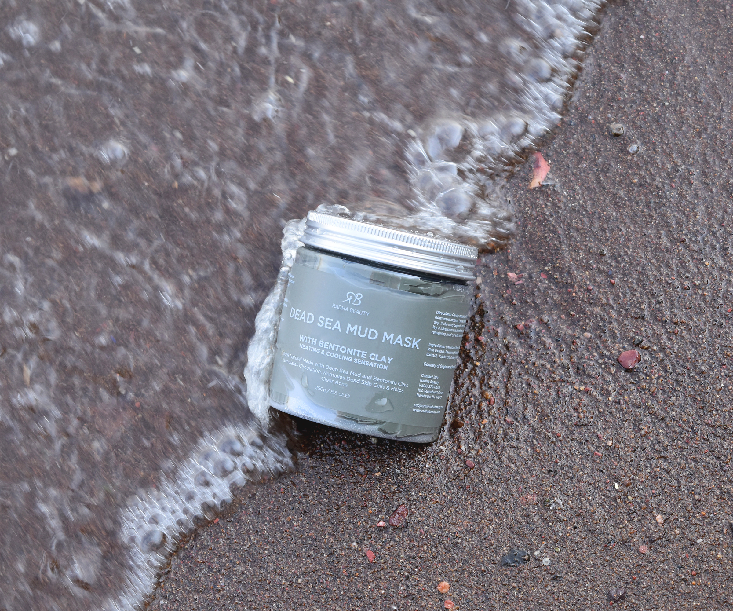 Radha Beauty Dead Sea Mud Mask with Bentonite Clay