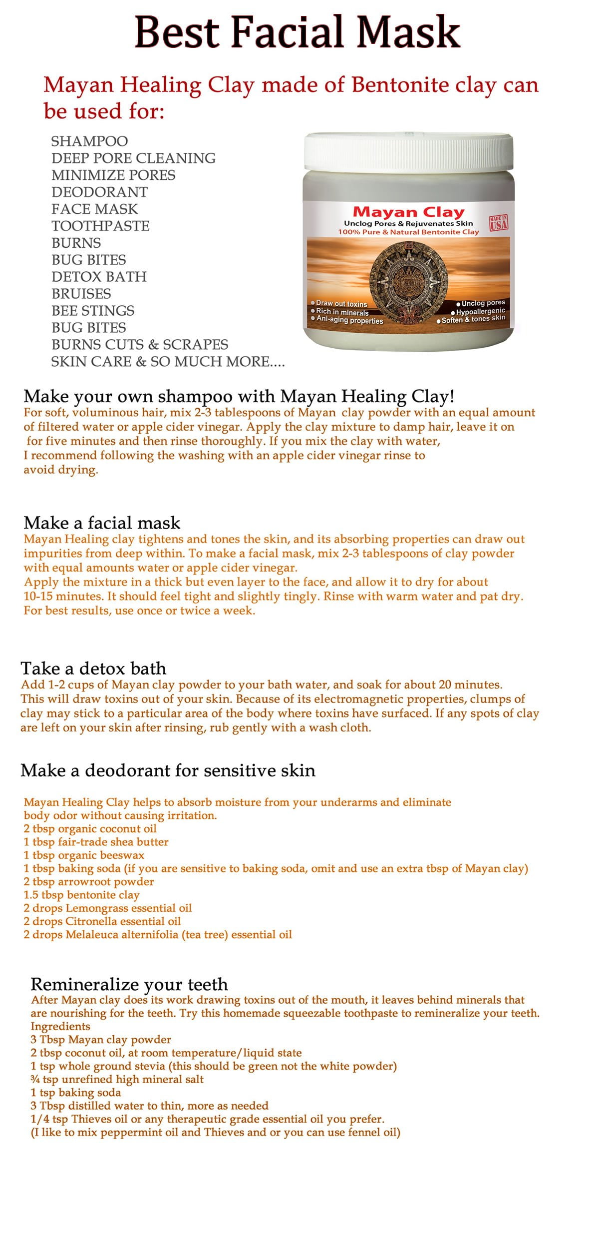 Mayan Secret Indian Healing Clay Mask Duo