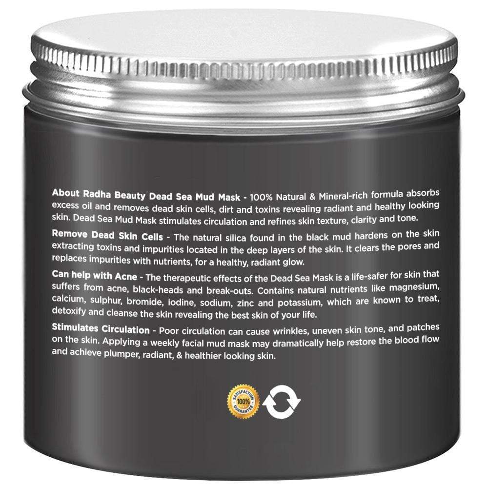 Radha Beauty Dead Sea Mud Mask with Bentonite Clay