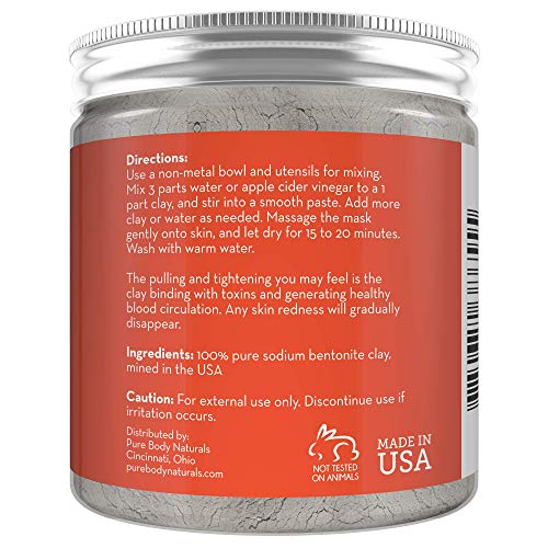 Pure Bentonite Powder for DIY Detox and Mask