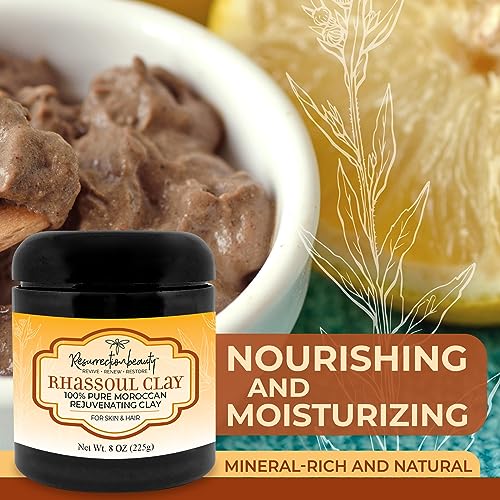 100% Pure Moroccan Ghassoul Clay Mud Mask