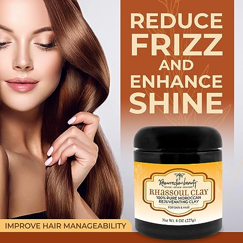 100% Pure Moroccan Ghassoul Clay Mud Mask