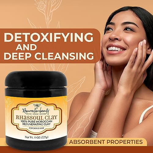 100% Pure Moroccan Ghassoul Clay Mud Mask