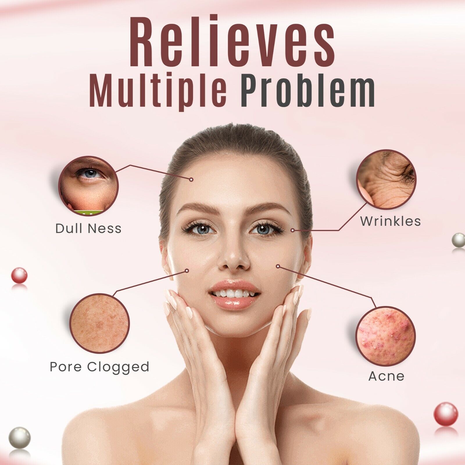 Organic Pink Clay Detox Mask - 4 in 1