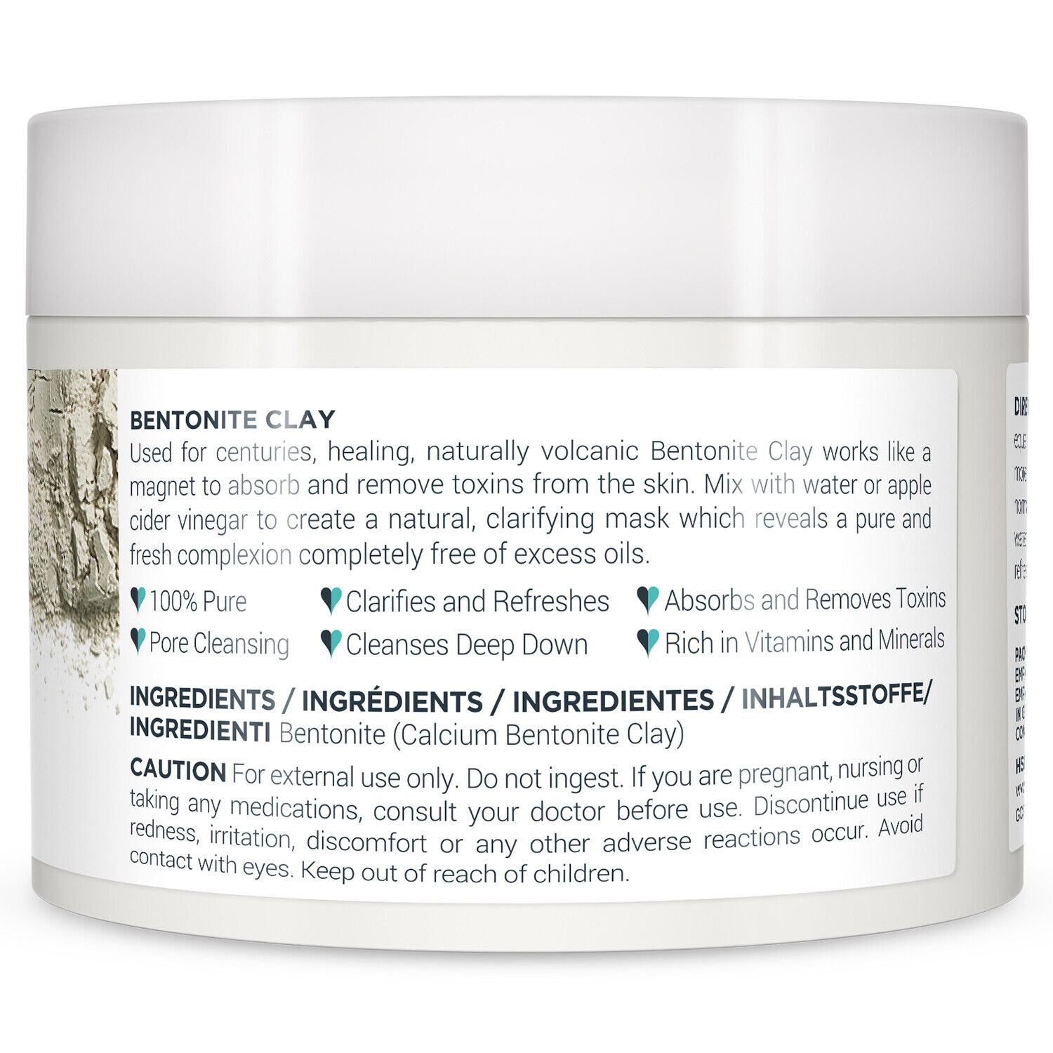 PraNaturals Bentonite Clay Mask 250g