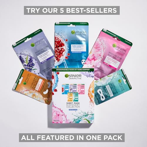 Garnier Hydrating Sheet Mask Set - Pack of 5