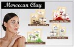 Moroccan Ghassoul Clay & Green, Red, White Masks