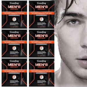 ILOVMUP Charcoal Sheet Masks for Men - 6 Pack