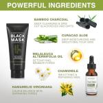 SHVYOG 3-in-1 Charcoal Mud Mask with Brush & Serum