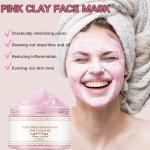 Calming Pink Clay Mud Mask for Glowing Skin