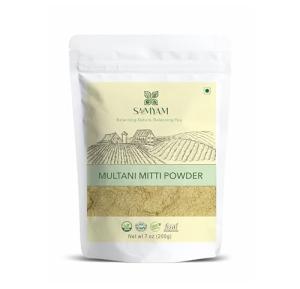 SAMYAM Multani Mitti Mud Mask Powder - 200g