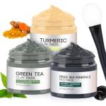 3-Pack Clay Masks for Detox and Acne Control