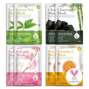 8 PCS Natural Plant Extract Hydrating Sheet Masks
