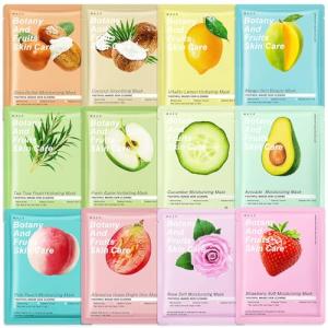 12-Pack Hydrating & Soothing Face Masks