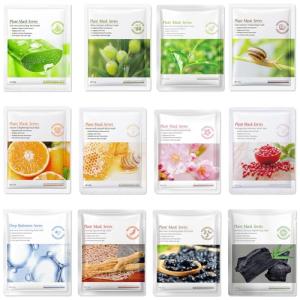 FunnAura 12PCS Korean Moisturizing Face Masks