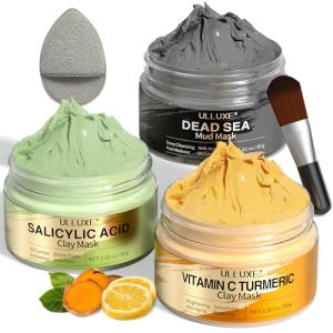 Vitamin C & Turmeric Facial Clay Mask Set