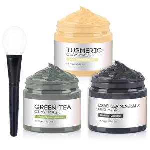 Turmeric & Dead Sea Mud Clay Mask Set