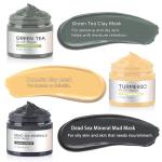 Deep Cleansing Clay Face Mask Kit with Turmeric