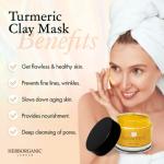 Herborganic Turmeric Clay Mask for Clean Skin