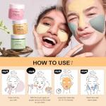 3-in-1 Clay Mud Mask Set with Brush