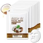 Coconut Oil Sheet Masks Gift Set, 10 PCS