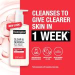 Neutrogena Clear & Defend Acne Face Wash 200ml