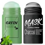 Green Tea & Bamboo Charcoal Clay Mask Stick Duo