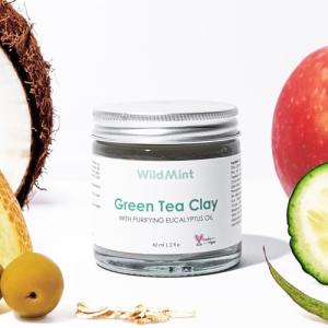 WildMint Green Tea Clay Detox Face Mask 60ml