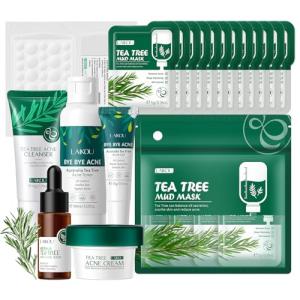 LAIKOU Tea Tree Anti-Acne Mud Mask Set