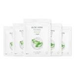 Aloe Vera Soothing Face Sheet Mask, 5 Pack