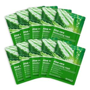 10 Pack Aloe Vera Face Masks for Soothing Skin